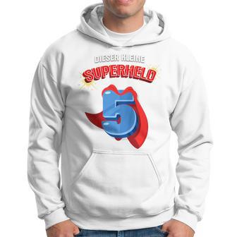 Children's 5Th Birthday Dieser Kleine Superheld Ist 5 Jahre Alt Held Kapuzenpullover - Seseable