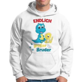 Children's Endlich Großer Bruder 2023 Announce Dino 80 Hoodie - Seseable