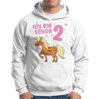 Children's Ich Bin Schon 2 Pferd Zwei Jahre Pony 2 Geburtstag Hoodie - Seseable