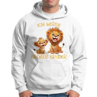 Children's Ich Werde Große Bruder Zwei Löwen Ich Werde Hoodie - Seseable