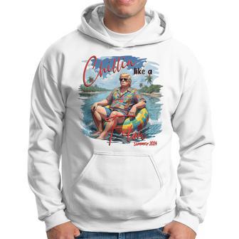 Chillin Like A Felon Trump For President 2024 Trump Hoodie - Monsterry UK