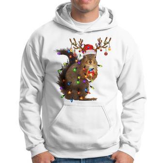 Christmas Squirrel Lights Hoodie - Thegiftio UK