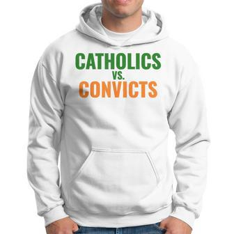 Classic Catholics Vs Convicts 1988 Hoodie - Seseable
