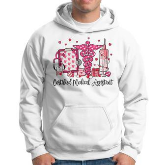Cma Certified Medical Assistant Hearts Valentine's Day Hoodie | Mazezy UK
