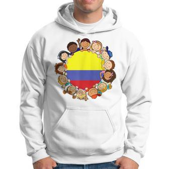Colombian Flag Hispanic Heritage Month Colombia Kid Boy Girl Hoodie - Monsterry DE