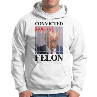 Convicted Felon Donald Trump Guilty Lock Him Up Trump Prison Hoodie - Monsterry AU