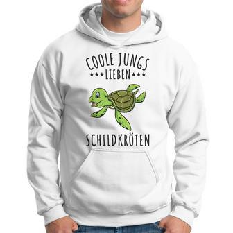 Coole Jungs Lieben Schildkröten Geschenk Hoodie - Seseable