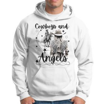 Cowboys And Angels Retro Cowgirl Hoodie - Monsterry AU