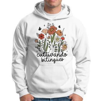 Cultivando Bilingues Dual Language Crew Bilingual Teacher Hoodie - Monsterry