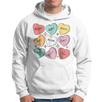Cute Heart Valentines Day Love Special Education Teacher Hoodie - Monsterry CA