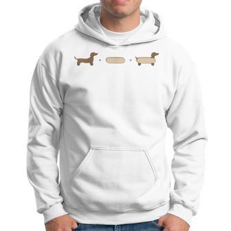 Dachshund Hot Dog Buns Minimalist Pun Joke Dachshund Owner Hoodie - Monsterry AU