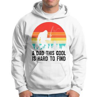 A Dad This Cool Is Hard To Find Bigfoot Fishing Fathers Day Hoodie - Thegiftio UK