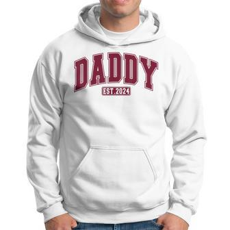 Dad Est 2024 First Dad Father's Day 2024 New Daddy Hoodie - Thegiftio UK