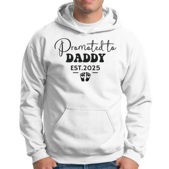Dad Est 2025 Soon To Be Dad Promoted To Daddy Fathers Day Hoodie - Thegiftio UK
