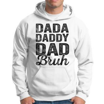Dada Daddy Dad Bruh Vintage Father's Day Dad Men Hoodie - Seseable