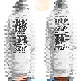 Dada Daddy Dad Bruh Vintage Father's Day Dad Men Hoodie - Seseable