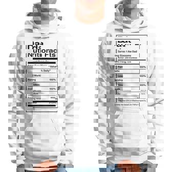Dada Nutrition Facts Fathers Day Nutritional Food Hoodie - Thegiftio