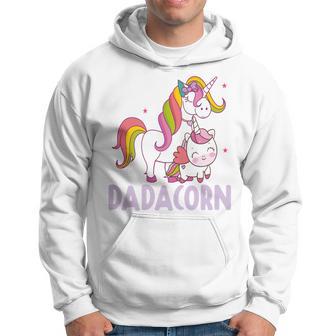 Dadacorn Einhorn Papa Und Baby Weihnachten Papa Kapuzenpullover - Geschenkecke