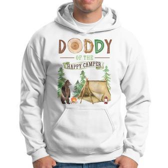 Daddy Of The Happy Camper First Birthday Camping Daddy Dada Hoodie - Monsterry CA