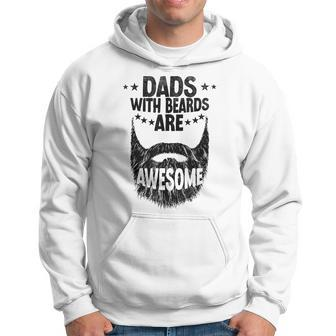 Dads With Beards Are Awesome Vintage Father's Day Joke Dad Hoodie - Seseable