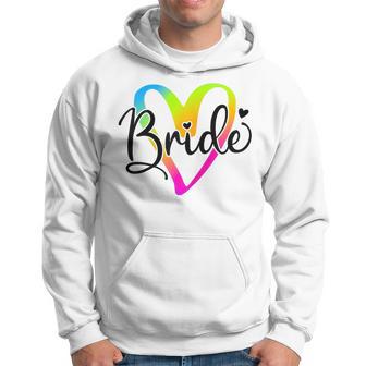 Damen Braut 2024 Junggesellinnenabschied Regenbogen Braut To Be Hochzeit Hoodie - Geschenkecke