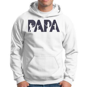 Damen Fisherman Papa Fisher Dad Angelnater Geschenk Mit-Ausschnitt Kapuzenpullover - Geschenkecke