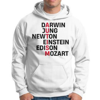 Darwin Jung Newton Einstein Edison Mozart Autism Awareness Hoodie | Mazezy UK