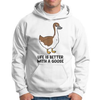 Das Leben Ist Besser Mit Einer Gans Hoodie - Seseable