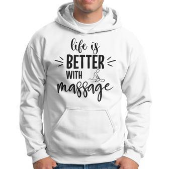 Das Leben Ist Besser Mit Massage Hoodie - Seseable