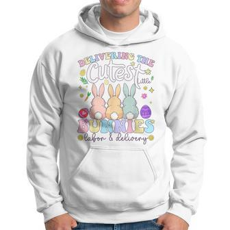 Delivering The Cutest Bunnies Easter Labor & Delivery Nurse Hoodie - Monsterry AU