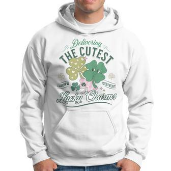 Delivering The Cutest Lucky Charms Labor Delivery St Patrick Hoodie - Seseable