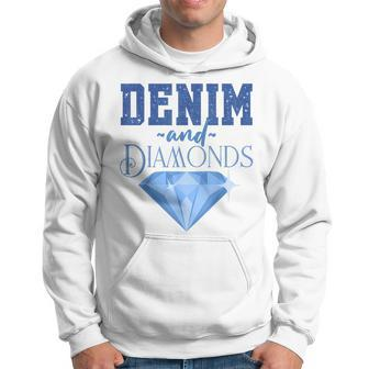 Denim Fabric Diamonds Stylish Skinny Jeans Lover Hoodie - Monsterry