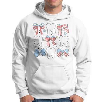 Dental July 4Th Dental Assistant Coquette Patriotic Th Hoodie - Thegiftio UK