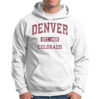 Denver Colorado Co Vintage Athletic Sports Hoodie - Monsterry AU