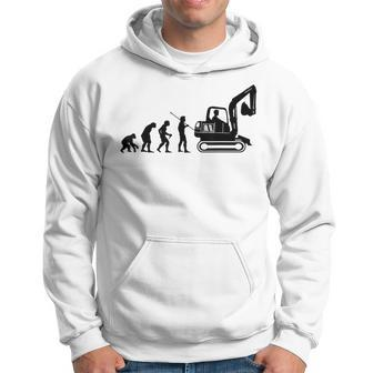 Digger Evolution Construction Machine Guide Digger Drivers Hoodie - Thegiftio UK