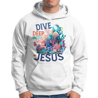 Dive Deep Into Jesus Vbs 2024 Scuba Diving Underwater Hoodie - Seseable