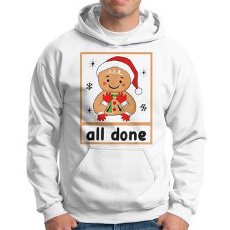 All Done Christmas Special Education Gingerbread Sped Squad Hoodie - Monsterry CA