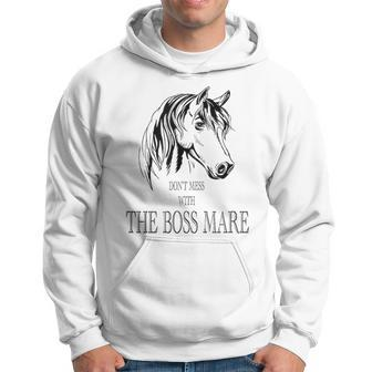 Don't Mess With The Boss Mare Horseback Riding Baseball Hoodie - Monsterry AU