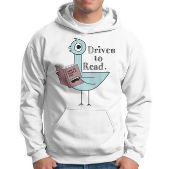 Driven To Read Pigeon Library Reading Books Hoodie | Mazezy