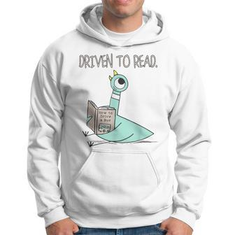 Driven To Read Pigeon Library Reading Books Reader Hoodie | Mazezy