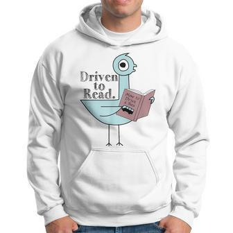 Driven To Read Pigeon Library Reading Books Readers Hoodie | Mazezy