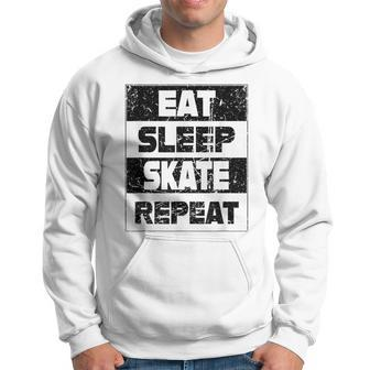 Eat Sleep Skate Repeat Hoodie - Seseable
