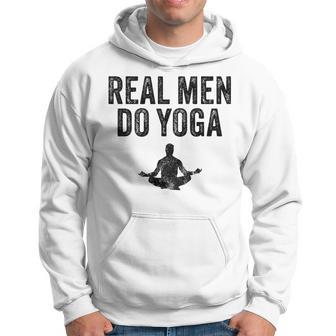 Echte Männer Machen Yoga intage Gray S Hoodie - Geschenkecke