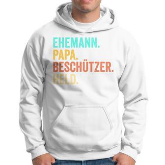 Ehemann Papa Beschützer Heldatertag Kapuzenpullover - Geschenkecke