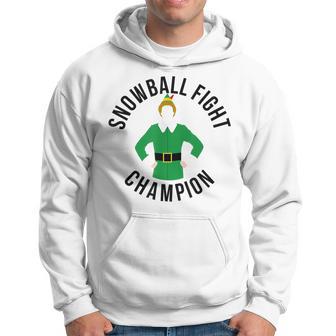 Elf Snowball Fight Champion Christmas Hoodie - Monsterry AU