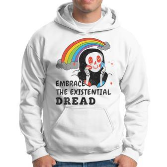 Embrace The Existential Dread Vintage Skull Hoodie - Monsterry
