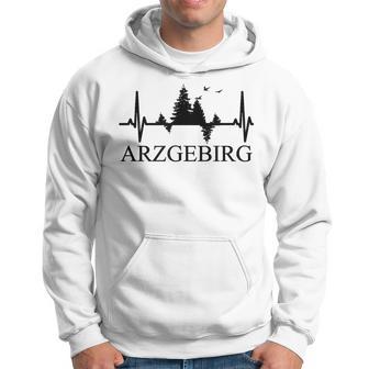 Erzgebirge Heartbeat Forest Motif Arzgebirg Für Erzgebirger Hoodie - Seseable