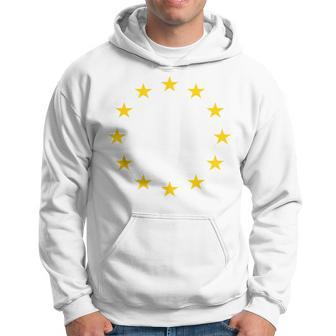 Eu Flag Europe European Union Blue Yellow Stars Hoodie - Thegiftio UK