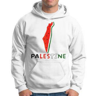 Falasn Palestine Watermelon Map Patriotic Graphic Hoodie | Mazezy AU