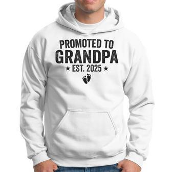 Father's Day First Time Grandpa Promoted To Grandpa Est 2025 Hoodie - Thegiftio UK
